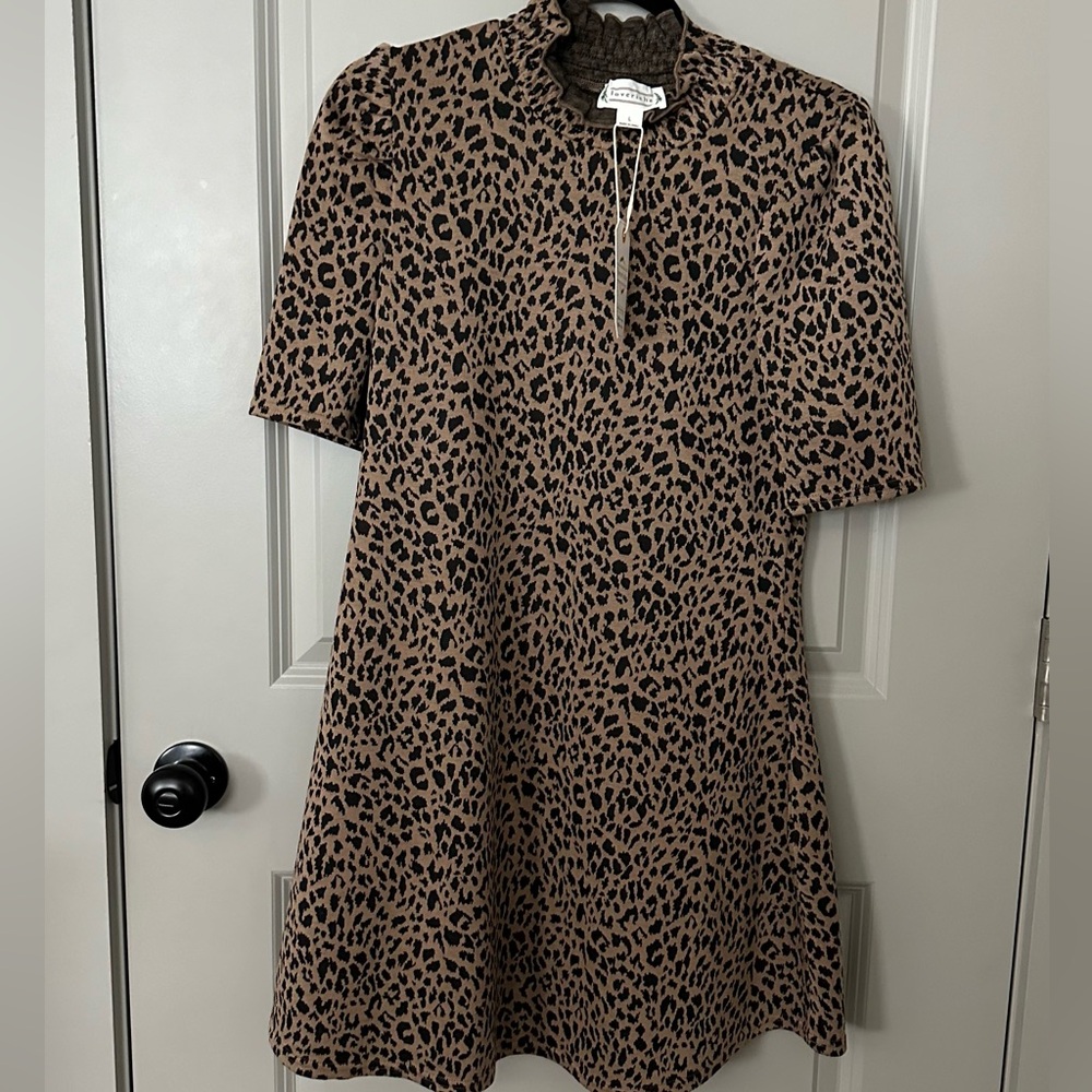*NWT* Loveriche Leopard A-line dress